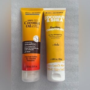 Marc Anthony Coconut Oil & Shea Butter REPAIR HYDRATING SHAMPOO & COND Set 8.4oz